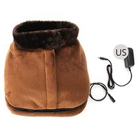 Electric Heated Foot Massager, 2 IN 1 Foot Warmer & Massager Electric Heated Doot Warmer & Massager Feet Massaging Big Slipper(US Plug)