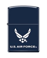 Zippo US Air Force Emblem Pocket Lighter, Navy Matte