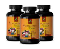 Immune Booster - Mangosteen Extract - Powerful ANTIOXIDANTS - Weight Loss - Natural - Acai Berry antioxidant - 3 Bottles (180 Capsules)