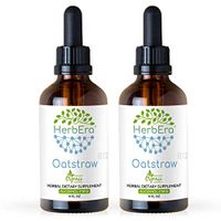 Oatstraw B120 (2pcs) Alcohol-Free Herbal Extract Tincture, Super-Concentrated Organic Oatstraw (Avena Sativa) Dried Tops (2x4 fl oz)