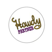 Howdy Envelope Seals - 1.2" Cute Western Theme Stickers - 144 Stickers
