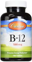 Carlson Labs B-12-SL, 1000mcg, 180 Chewable Tablets