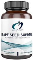 Designs for Health Grape Seed Supreme - 200mg Grape Seed Extract + Muscadine Grape (60 Capsules)