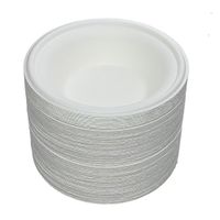 Benail 150 Pack 12 oz Round Disposable Bowls Eco-friendly 100% Natural Sugarcane Biodegradable Compostable Bagasse Tree Free and Plastic Free (150)