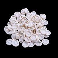 W207-100pcs Disposable Latex Rubber Finger Cots Sets Fingertips Protector Gloves - Cleaning Powder Latex Heavy Kids Kitchen Size Extra Long Xlarge Disposable Pink Clear Free Holder Black Med