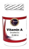 Vitamin A (Emulsified Dry) 25,000 IU 100 Capsules # BioPower Nutrition