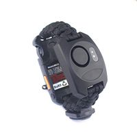 WYYHAA Paracord Bracelet Kit, Outdoor Survival Bracelet Camping Hiking Gear with Compass, Fire Starter LED Light,ONE
