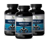 Muscle Mass Supplements for Men - Amino ACIDS Extra Strength 1000MG - l-theanine Capsules - 3 Bottles 300 Capsules
