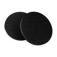 YOMIUP Yoga Knee Pad Cushion Thick Round Eco TPE Yoga Pad Comfort Yoga Pilates Workout Support Pad for Hands Wrists Knees Elbows Shoulders (Sky-Blue)