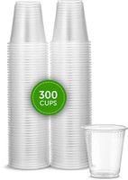 Plasticpro 3 oz Disposable Plasic Clear Drinking Cups [300 Count]