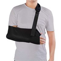 Arm Sling, Arm Shoulder Dislocated Shoulder Sling Lightweight Breathable Mesh for Broken Arm Immobilizer Wrist Elbow Support with Adjustable Neoprene Padded Strap - Suits both Men & Women, One size (A