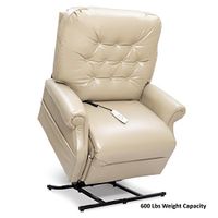 Pride LC-358XXL (600 Lbs. Weight Capacity) Heritage 2-Position Lift Chair with Inside Delivery and Setup Option (Lexis Sta Kleen Mushroom, Curbside Delivery)