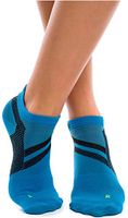 ZaTech low cut compression socks (Light Blue/Black, Medium)