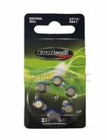 Hillflower 6 Pieces A312 Size 312 p312 312A PR41 Card 1.45V Heavy Duty Long Duration Hearing Aid Zinc Air Light Prime Battery
