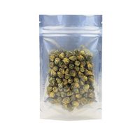 AwePackage Clear White Resealable Smell Proof Foil Pouch Bag - Airtight Zipper (50, 4 x 6-1/2 (Quarter))