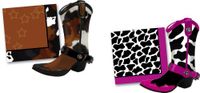 Cow Print Opener and Napkin Gift Set