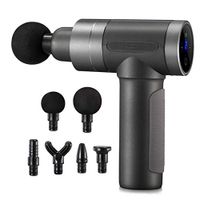 Muscle Massage Gun Handheld Percussion Massagers Back Leg Body Massage Deep Tissue Massager Gray