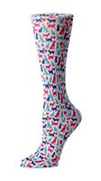 Cutieful Therapeutic Graduated 8-15 mmHg Compression Socks - Bright Cats & Dogs