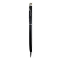 SANOXY 2 in 1 Twist Style Microfiber Fabric Stylus Pen/Dual Function Capacitive Touch Stylus Pen (Black)