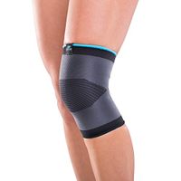 DonJoy Advantage DA161KS01-BLK-L Slip-on Elastic Knee Sleeve for Sprains, Strains, Swelling, Soreness, Arthritis, Easy to Apply Stretch Elastic with Expansion Panels, Black