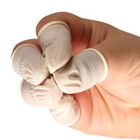 Sibel 300 x Finger Cot Latex Rolled Nail Covers - Medical Skin Protection Gloves