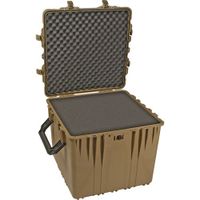 Pelican Products 0370-000-190 Pelican 0370-000-190 Large Cube Case with Foam (Desert Tan)