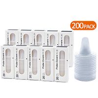 200PCS Ear Thermometer Probe Covers Disposable Thermoscan Refill Cap Lens Filters Digital Thermometers Cover Earmuffs for Kids Adult