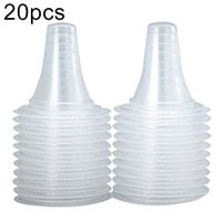 USlingbi Disposable Ear Thermometer Cover,Ergonomic Earmuffs Non-Contact Ear Thermometer Probe Cover 20Pcs/Pack Clear
