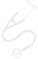 hBARSCI Stethoscope Vinyl Decal - 5 Inches - for Cars, Trucks, Windows, Laptops, Tablets, Outdoor-Grade 2.5mil Thick Vinyl - White