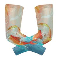 Anyangquji Japanese Koi Goldfish Arm Sleeve Protectiv for Man Elbow Brace for Arthritis (1 Pair)