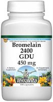 Bromelain 2400 GDU - 450 mg (100 Capsules, ZIN: 519388)