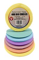 Hygloss 5 in Tissue Circles Pastel 480 PCS