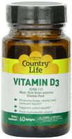 Country Life Vitamin D3 5 I.u., 60-Count (Pack of 2)