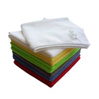 Goza Towels Microfiber Towel Cleaning Cloths Professional Grade All-Purpose 16"x16" (Multi-Color, 12 Pack)