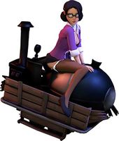 HZ Graphics Team Fortress 2 - Ms. Pauling On The Payload Vinyl Decal Wall Laptop Bumper Sticker 5"