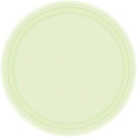 amscan Leaf Green Round Paper Plates | 7"| Pack of 20 | Party Supply