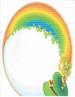 St. Patrick Day Rainbow Stationery Printer Paper 26 Sheets