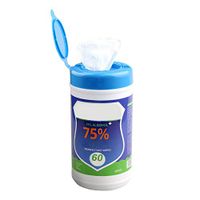 Cleaning Wipes, Papasbox Portable Wipes, Cleaning Supplies, 75% Strong Dry Wipes, for Home, Office, Car --60 Sheets /tank (packaging may vary)