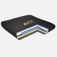 PURAP Oasis Orthopedic Seat Cushion for Sciatica, Ischial Pain, and Sitting Pain Relief - Fluid 3D Flotation Technology - Car Seats, Office Chairs, Airplane Travel