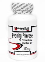 Evening Primrose Oil Concentrate (Emulsified Dry) 500mg 100 Capsules ~ Renevitol