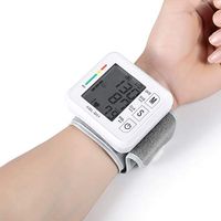 JERKEY Home Automatic Intelligent Wrist Type Electronic Blood Pressure Monitor Voice Blood Pressure Meter Blood Pressure Meter with LCD Display