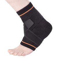 BRD Sport Left Foot Figure 8 Strap Ankle Brace FDA Registered Ideal for Acute Injury, Chronic Ankle Sprain, Ligament Weakness, Reducing Swelling, Ankle Support (Black, Medium)