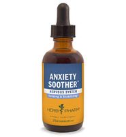 Herb Pharm Anxiety Soother Liquid Herbal Formula with Kava for Nervous System Support - 2 Ounce