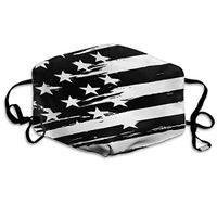 Unisex Prevent Air Pollution Face Facial Protection Anti-Dust Pollen Smoke Washable Enjoy Clean Breathing Black USA Flag