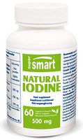SUPERSMART - Natural Iodine 500 mg - 100% Natural Iodine Supplement - Support Cognitive Function & Healthy Nervous System | Non-GMO - 60 Vegetarian Capsules