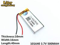 3.7V 10000mAh 1162106 Lithium Polymer Rechargeable Battery Lithium Polymer Li-Po Battery for MP4 GPS MP3 Bluetooth Stereo DIY Gift