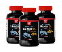 Support Brain and Focus - Wild Alaskan Salmon Oil 2000 - Omega 3 softgels - 3 Bottles 270 Softgels
