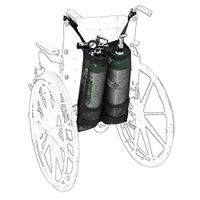 XGG Oxygen Bottle Carrier - Oxygen Cylinder Bag - Durable Oxford Oxygen Tank Carry Bag Portable Oxygen Cylinder Holder for Wheelchairs Bag Fit D and E Oxygen Tank (Color : Double)