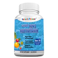 Nature's Present Complete Men's Multivitamin with Lycopene & Urtica Dioica Extract & Saw Palmetto, Immune and Prostate Health, GMP Certificated, Non-GMO-60 Capsules