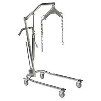 Drive Medical 13023 Hydraulic Patient Lift with Six Point Cradle with 6-Point Cradle, 450 lbs Weight Limit, Adjustable Width Base